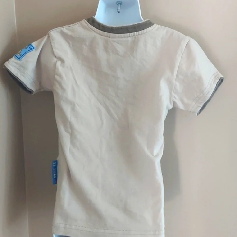 Australian souvenir kids short sleeve tee shirt - khaki green - size 2T/3T
